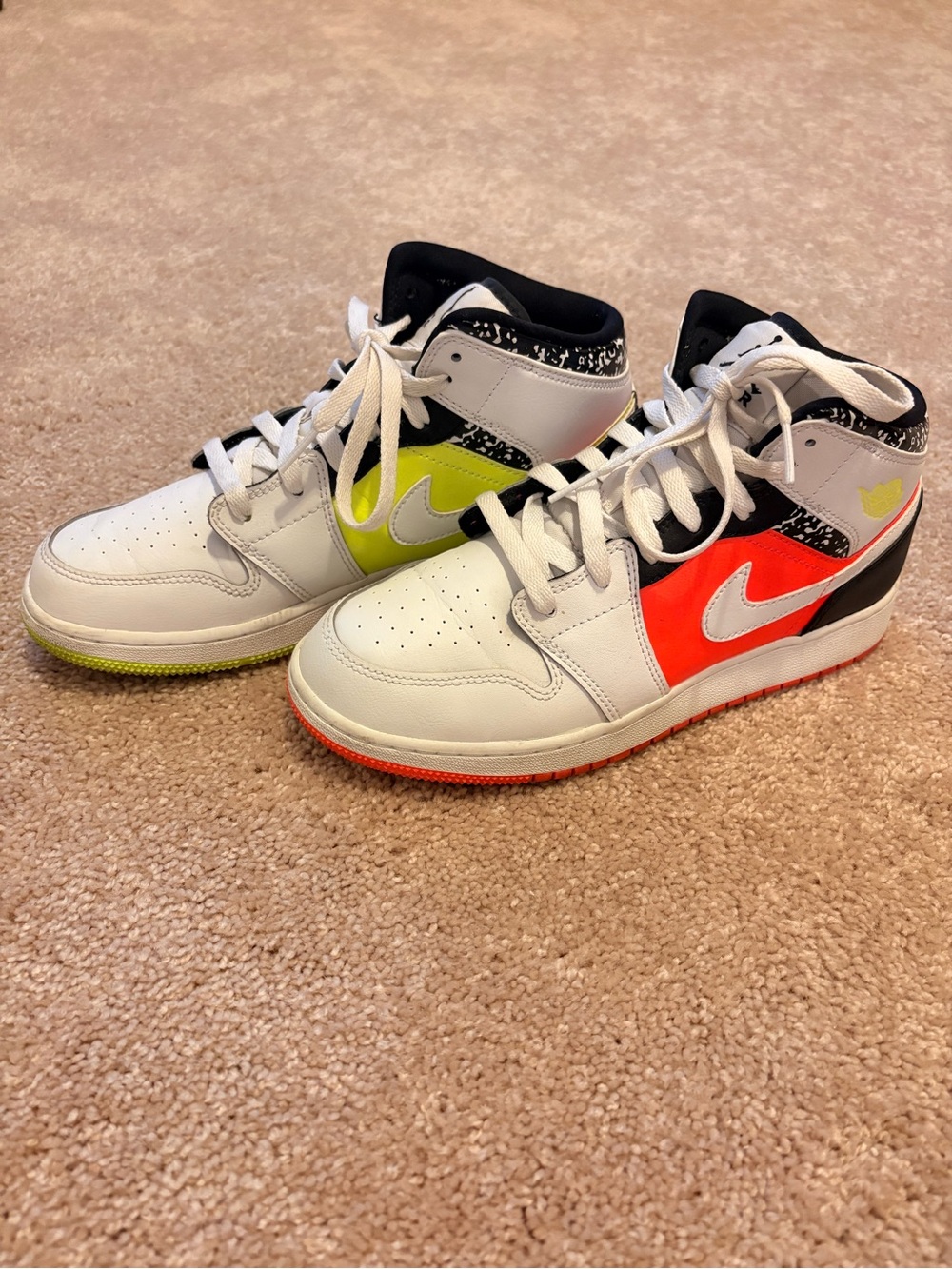 Nike Air Jordan 1 Mid Composition Notebook - Big Kids